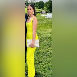 Neon greenish yellow Naked Wardrobe dress